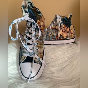 CONVERSE CHUCK TSYLOR DC Comics Wonder Woman high top Size 9 woman’s VVGUC